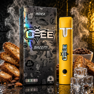OBEE TAC Vape Biscotti Indica 1Stück – einzeln verkaufte Vape mit süßem Biscotti- und Gebäck-Aromaprofil