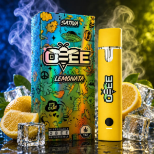 OBEE TAC Vape Lemonata Sativa 1Stück – einzeln verkaufte Vape mit frischem Zitronen- und Lemonata-Aromaprofil.