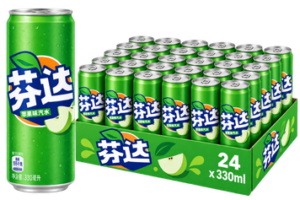 Fanta Green Apple 24x330ml – fruchtige Apfellimonade mit Geschmack nach grünem Apfel in der handlichen 330-ml-Dose.