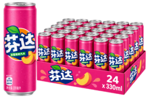 Fanta Peach 24x330ml – fruchtige Pfirsich-Limonade in der handlichen 330-ml-Dose.