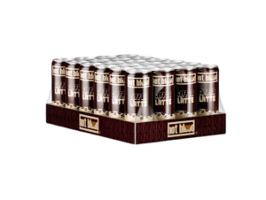 Hot Blood Coffee Latte 24x250ml – cremiges trinkfertiges Kaffeegetränk im handlichen 250-ml-Format.