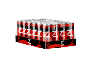Hot Blood Z Cola Zero 24x330ml – zuckerfreies Cola-Erfrischungsgetränk im 330-ml-Format für den gekühlten Einzelverkauf.