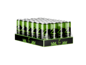Hot Blood Z Mojito 24x330ml – erfrischendes Mojito-Style Getränk im 330-ml-Format für den gekühlten Einzelverkauf.