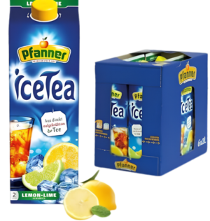 Pfanner Ice Tea Zitrone 6x2L – erfrischender Zitronen-Eistee im großen 2-Liter-Format in der praktischen 6er-Verkaufseinheit.