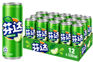 Fanta Green Apple 12x330ml – fruchtige Apfellimonade mit Geschmack nach grünem Apfel in der handlichen 330-ml-Dose.